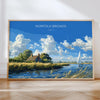 Norfolk Broads Landscape Print Wall Art, Travel Poster of Norfolk Broads, England, Art Gift, English Countryside Art Lovers Gift