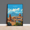 Palermo Poster, Travel Print of Palermo, Italy Poster, PalermoGift, Sicily Coast Art, Italy Art Travel Gift NQ Media Designs