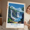 Boti Falls Print, Travel Poster of Boti Falls, Ghana, Africa Art Lovers Travel Gift