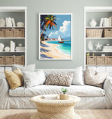 Zanzibar Travel Poster, Travel Print of Zanzibar, Indian Ocean Island Art, Zanzibar Wall Art Gift, NQ Media Designs