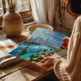 Dubai Travel Poster, Travel Print of Dubai, Palm Jumeirah Dubai Art lovers Gift, UAE Wall Art Gift NQ Media Designs