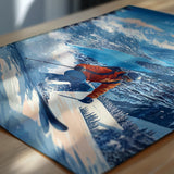 St Moritz Wall Art Travel Poster, Travel Print of St Moritz, Ski Poster, Switzerland Alps Art Travel Lovers Gift NQ Media Designs