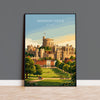 Windsor Castle Poster, Berkshire Wall Art, Royal Castle Print, English Travel Poster, Windsor Gift
