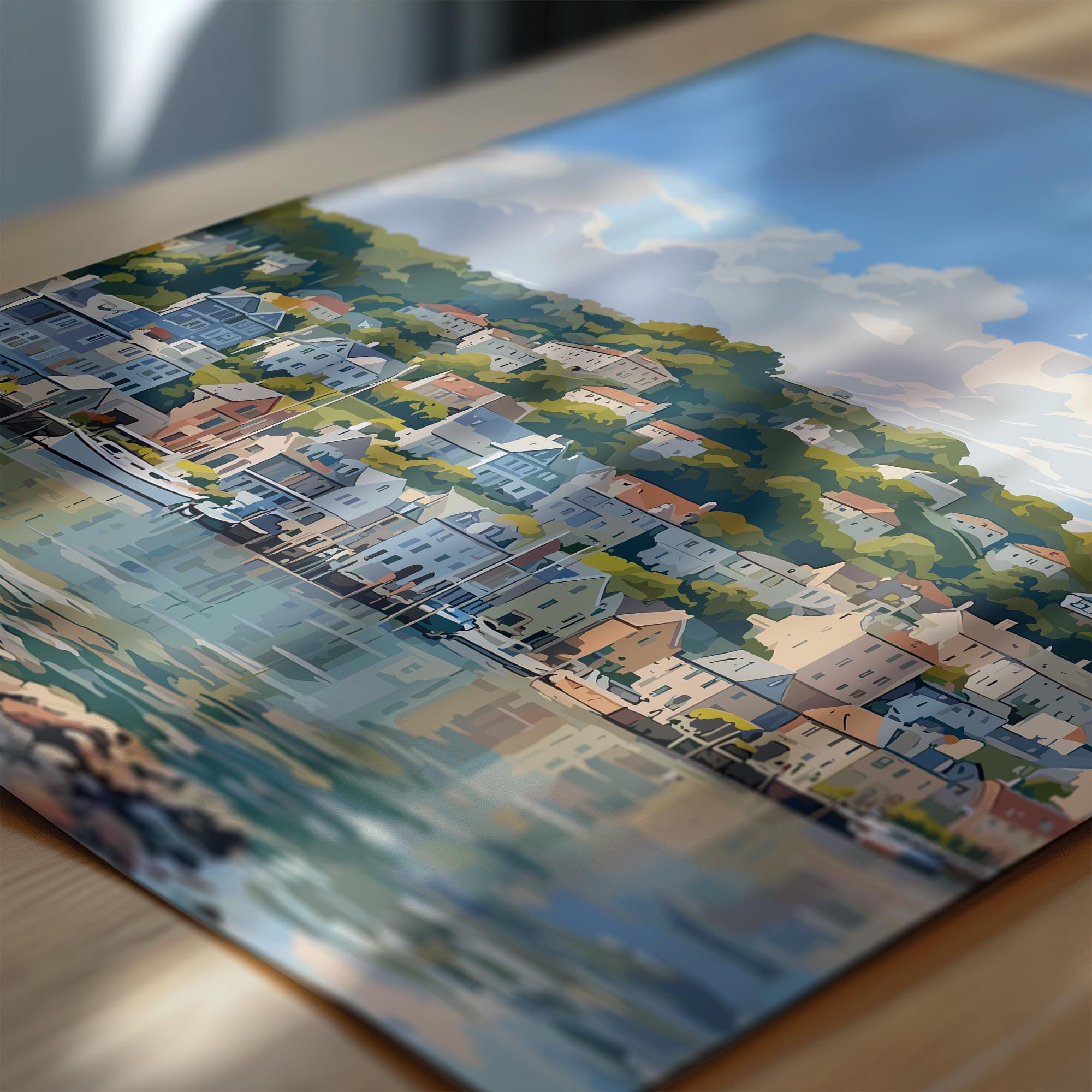 Looe Travel Poster, Travel Print of Looe, England, Cornwall Art, Looe Art Lovers Gift, Wall Art Print NQ Media Designs