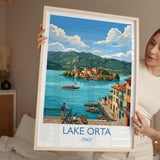 Lake Orta Travel Print | Orta San Giulio, Italy Wall Art