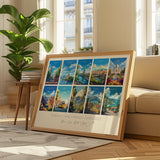 Favourite Places Travel Gift, Personalised Travel Memories Poster, Travel Print Collage, Custom Souvenir Gift for Travel Lovers NQ Media Designs