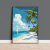 Zanzibar Travel Poster, Indian Ocean Island Art, Vibrant Wall Decor NQ Media Designs