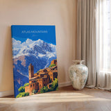 Atlas Mountains Travel Poster Wall Art, Travel Print of Atlas Mountains Art Lovers Gift, Morocco Wall Art NQ Media Designs