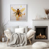 Bumble Bee Modern Abstract Print, Modern Abstract Bee Art Lovers Gift, Wall Art Poster