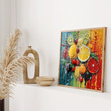 Fruit Abstract Art Colourful Kitchen Modern Design Decor Print Wall Art Picture NQ Media Designs