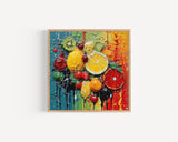 Fruit Abstract Art Colourful Kitchen Modern Design Decor Print Wall Art Picture NQ Media Designs