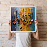 Spoons Of Colourful Herbs And Spices Abstract Kitchen Modern Design Decor Print Wall Art Picture NQ Media Designs
