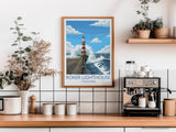 Roker Lighthouse Travel Print Wall Art, Travel Poster of Roker Pier Lighthouse, Sunderland, Northern England, Tyne & Wear Art Gift NQ Media Designs