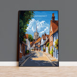 Stowmarket Travel Poster, Travel Print of Stowmarket, Stowmarket Art Lovers Gift, Suffolk Countryside Wall Art NQ Media Designs