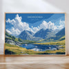 Snowdonia Landscape Travel Poster Wall Art, Travel Print of Snowdonia, Snowdonia Art Lovers Gift, English Countryside NQ Media Designs