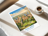 Adelaide Australia Travel Poster, Adelaide Skyline Wall Art, River Torrens Print, South Australia Cityscape Illustration, Australia Decor