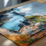 Oban Scotland Travel Poster – Coastal Wall Art, Argyll and the Isles Print, Scottish Landscape Decor Gift NQ Media Designs