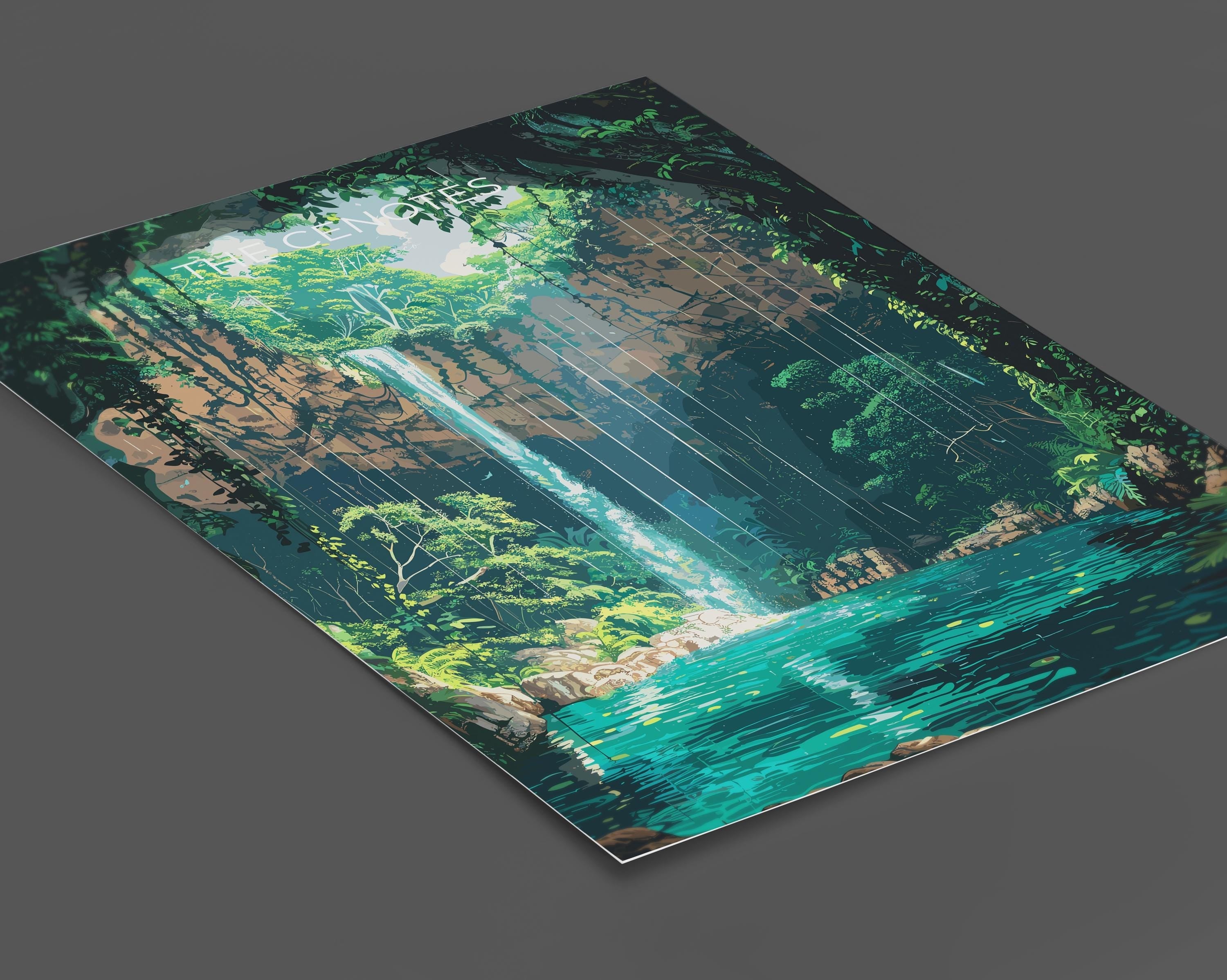 Cenotes of Yucatan Travel Poster, Mexico Travel Print Collection, Travel Wall Art, Cenotes Art Print Gift, Yucatan Art NQ Media Designs