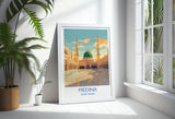 Medina Poster Wall Art, Medina Travel Print, Saudi Arabia Wall Art Gift, Medina Art Lovers Gift, Travel Wall Decor NQ Media Designs