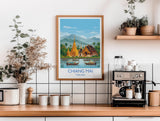 Chiang Mai Travel Print, Travel Poster of Chiang Mai, Thailand, Chiang Mai Art Lovers Gift, Wall Art Print NQ Media Designs