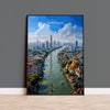 Bangkok Print Wall Art, Bangkok Travel Poster, Thailand Wall Art, Bangkok Art Lovers Gift, Thailand Gift NQ Media Designs
