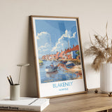 Blakeney Travel Print, Travel Poster of Blakeney, Norfolk Gift, England, Norfolk Art, Blakeney Art Lovers Gift, Wall Art Print NQ Media Designs