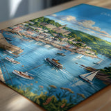 Dartmouth Poster, Devon Wall Art, River Dart Print, Britannia Royal Naval College Poster, South Devon Coastal Travel Print, Dartmouth Gift