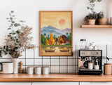 Chiang Mai Travel Poster, Travel Print of Chiang Mai, Thailand, Chiang Mai Art Lovers Gift, Wall Art Print