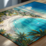 Cancun Mexico Poster, Beach Wall Art, Caribbean Print, Mexico Travel Poster, Cancun Gift
