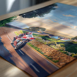 Isle of Man Print Motorbike Wall Art, Travel Poster of Isle of Man, Motorbike TT Racing Art, Isle of Man Art Gift,British Isles Wall Art NQ Media Designs