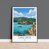 Lake Orta Travel Print | Orta San Giulio, Italy Wall Art