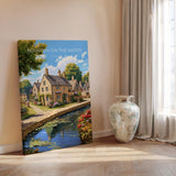 Bourton on the Water Travel Poster, Travel Print of Bourton on the water, England, Cotswolds Art, Cotswolds Gift, Wall Art Print NQ Media Designs