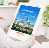 Madrid Travel Wall Art, Spain Print, Madrid Art Gift, Traveller Gift Art Poster, Holiday Gift NQ Media Designs