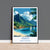 Tahiti Travel Poster Wall Art, Travel Print of Tahiti, French Polynesia, South Pacific Islands Art Lovers Gift