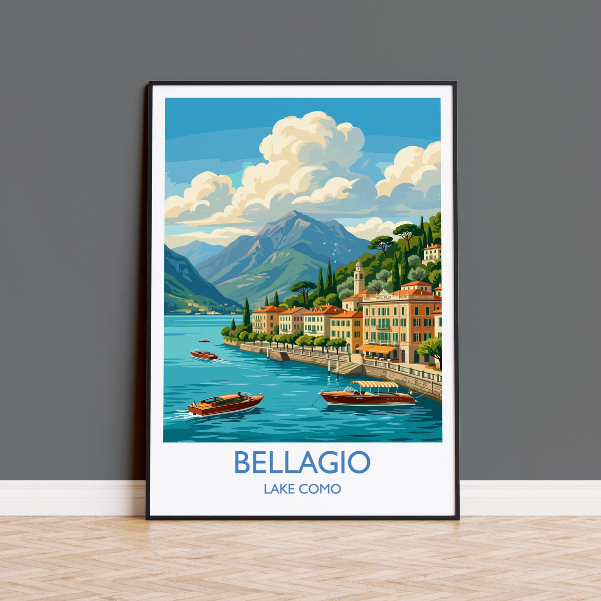 Bellagio Lake Como Travel Print | Pearl of the Lake, Italy Wall Art