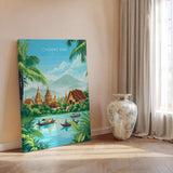 Chiang Mai Travel Poster, Travel Print of Chiang Mai, Thailand, Chiang Mai Art Lovers Gift, Wall Art Print NQ Media Designs