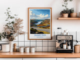 Snakes Pass Peak District Travel Print Wall Art, Travel Poster of Peak District Art Lovers Gift, English Countryside NQ Media Designs
