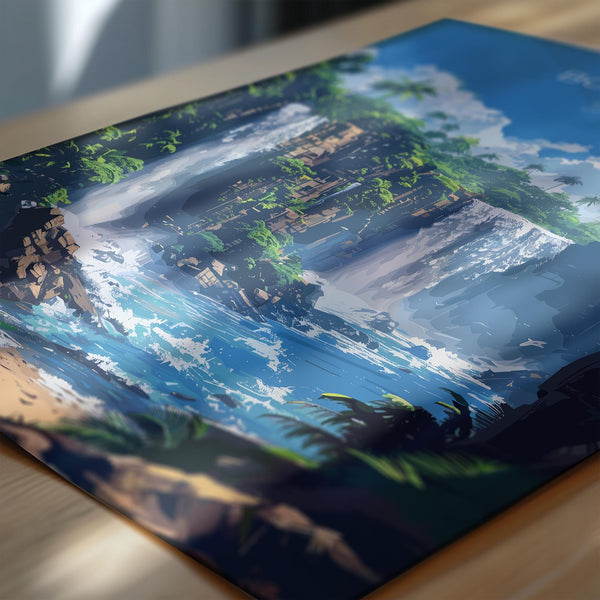 Boti Falls Travel Poster, Ghana Travel Print Collection, Travel Wall Art, Boti Falls Art Print Gift, Africa Art