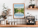 Nottingham University Travel Poster, University of Nottingham Wall Art, Historic UK University Illustration, Nottingham Gift