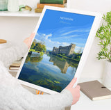Newark Travel Print Wall Art, Travel Poster of Newark on Trent, Nottinghamshire, England, English Market Town Gift, Nottingham Art NQ Media Designs