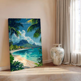 Mauritius Travel Poster, Travel Print of Mauritius, Indian Ocean Island Art, Mauritius Wall Art Gift, NQ Media Designs