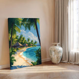 Maldives Travel Poster, Travel Print of Maldives, Indian Ocean Island Art, Maldives Wall Art Gift, NQ Media Designs