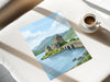Eilean Donan Castle Scotland Travel Print, Scottish Highlands Castle Wall Art, Landscape Poster, Iconic Scotland Illustration, UK Decor