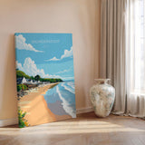 Saundersfoot Travel Poster – Pembrokeshire Coast Art | Welsh Coastal Print Wall Art NQ Media Designs