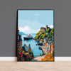 Oban Scotland Travel Poster – Coastal Wall Art, Argyll and the Isles Print, Scottish Landscape Decor Gift NQ Media Designs