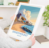 Sandymount Poster, Travel Print of Sandymount, Dublin, Ireland Coast, Travel Wall Art Gift NQ Media Designs