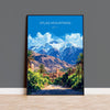 Atlas Mountains Travel Poster Wall Art, Travel Print of Atlas Mountains Art Lovers Gift, Morocco Wall Art NQ Media Designs