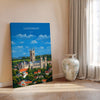 Canterbury Travel Poster, Travel Print of Canterbury, England, Canterbury Cathedral, Kent Art Lovers Gift, Wall Art Print