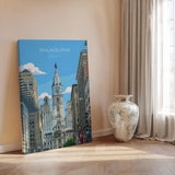 Philadelphia City Art Poster, Philadelphia Skyline View, Pennsylvania Travel Print, US City Gift NQ Media Designs