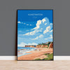 Hunstanton Beach Travel Poster, Travel Print of Hunstanton Beach, Norfolk, England, Norfolk Art, Norfolk Gift, Wall Art Print NQ Media Designs